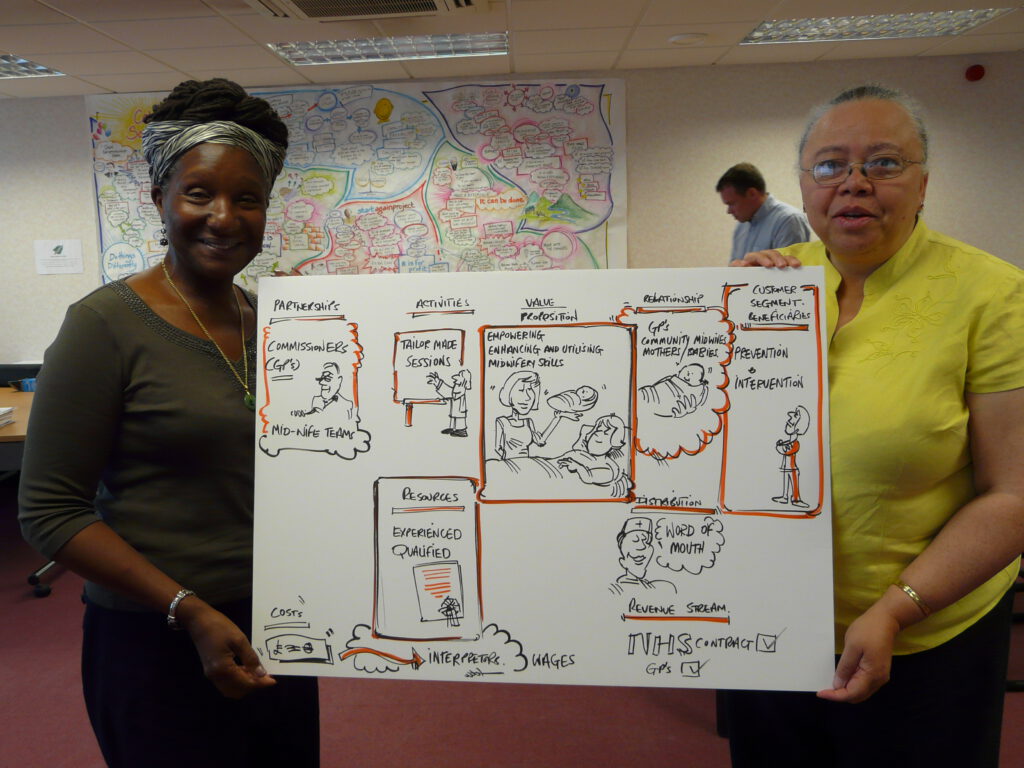 Mimosa midwives Elsie Gayle and Yvonee White